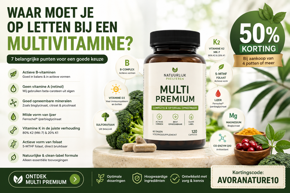 Hier moet je op letten als je een multivitamine gebruikt.