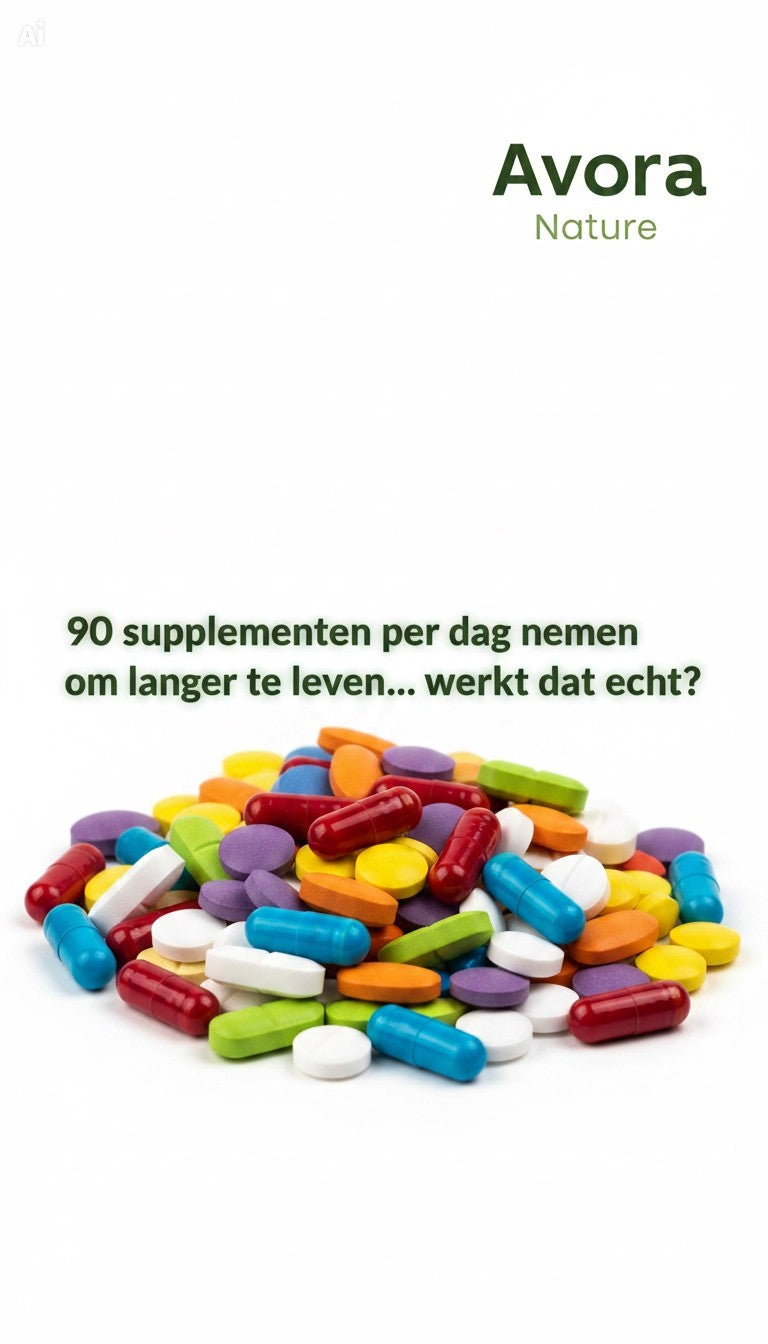 Kan je je leven verlengen door tientallen supplementen tegelijk te nemen?