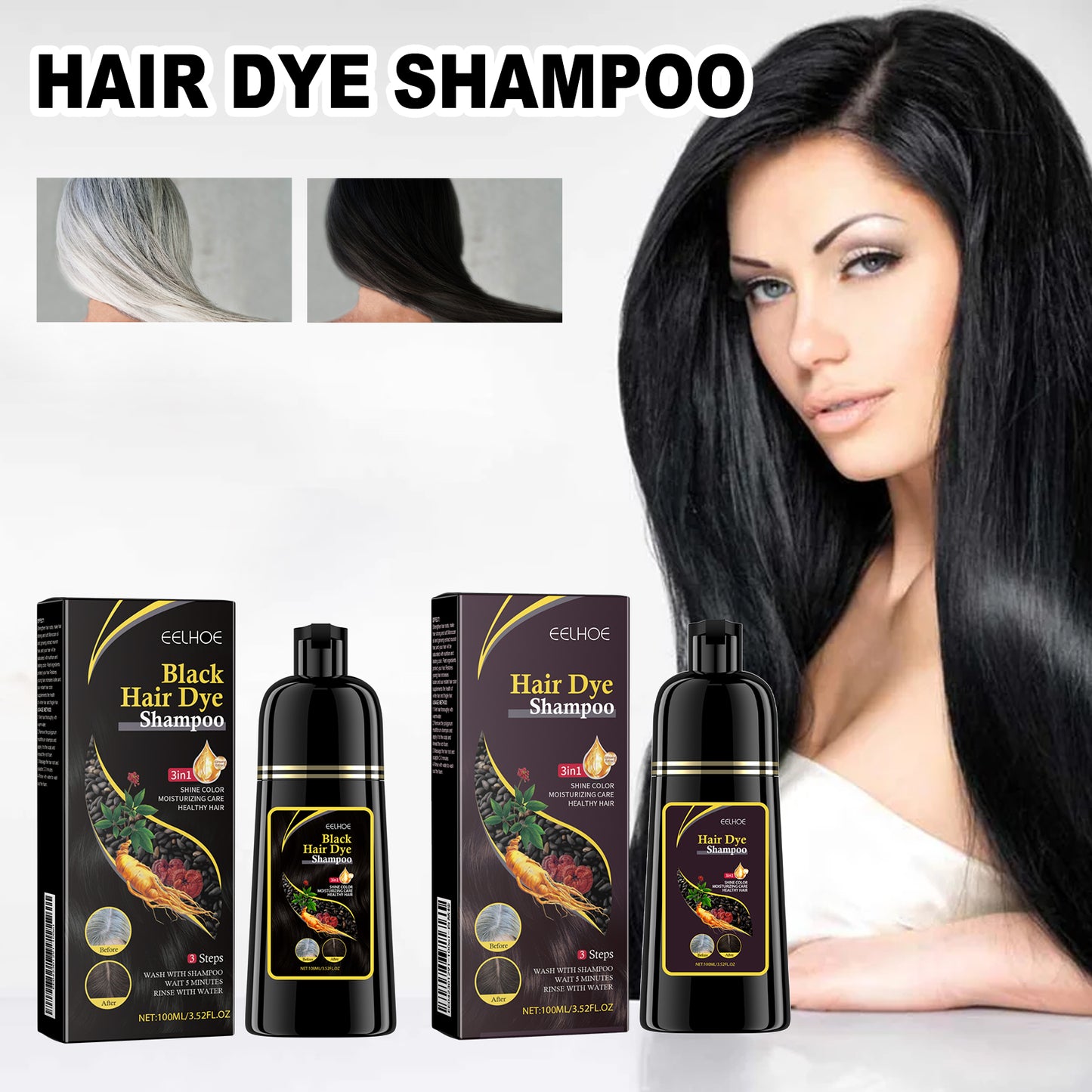 Avora Zwarte Haarkuur Shampoo