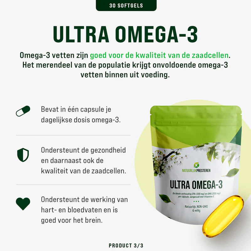 Vruchtbaarheid Man Premium Bundel - 3 maanden Supplementen voor de mannelijke vruchtbaarheid